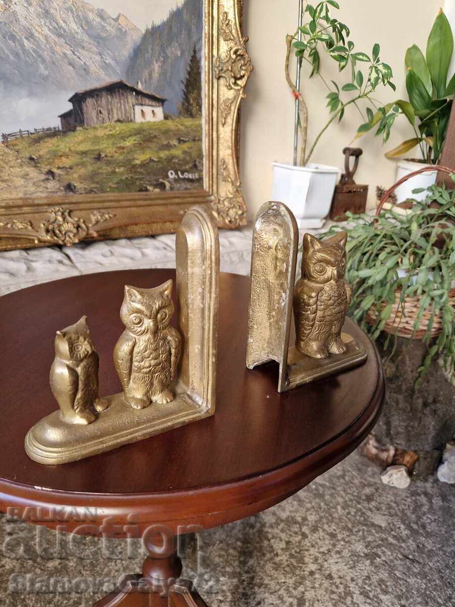 Fantastic antique English bronze bookends - 6