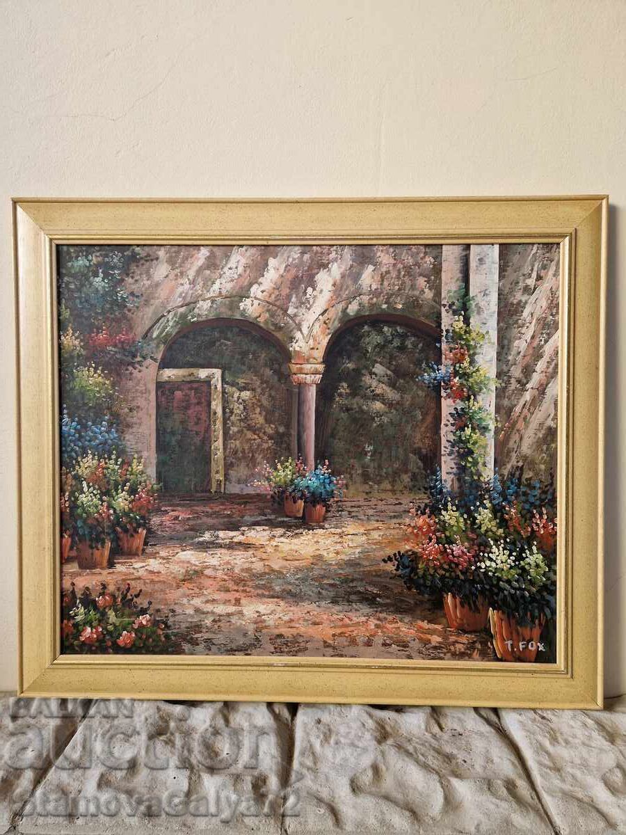 Pictură originală antică în ulei pe pânză cu preț € 130.38 | 255.00 BGN