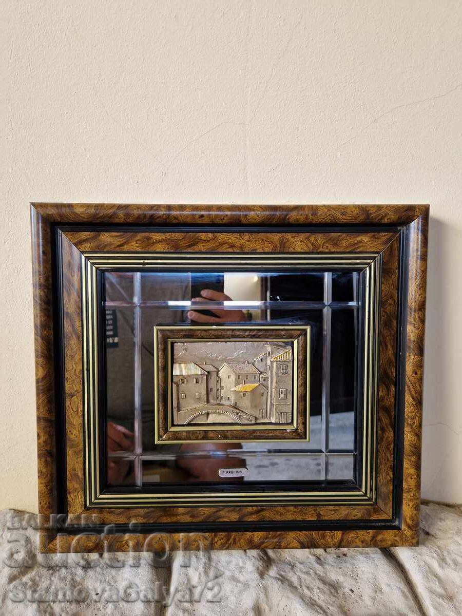 Уникална антикварна италианска сребърна картина с цена € 96.12 | 187.99 лв. Уникална антикварна италианска сребърна картина с цена € 96.12 | 187.99 лв.