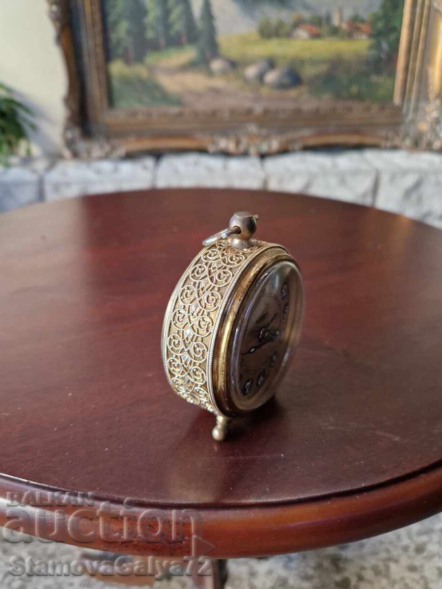 Delivery of Beautiful Antique German Bronze Alarm Clock Blessing