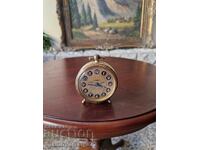 Прекрасен антикварен немски бронзов будилник Blessing