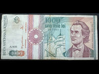 Romania 1000 Lei 1991 Pick 99b Ref 7903