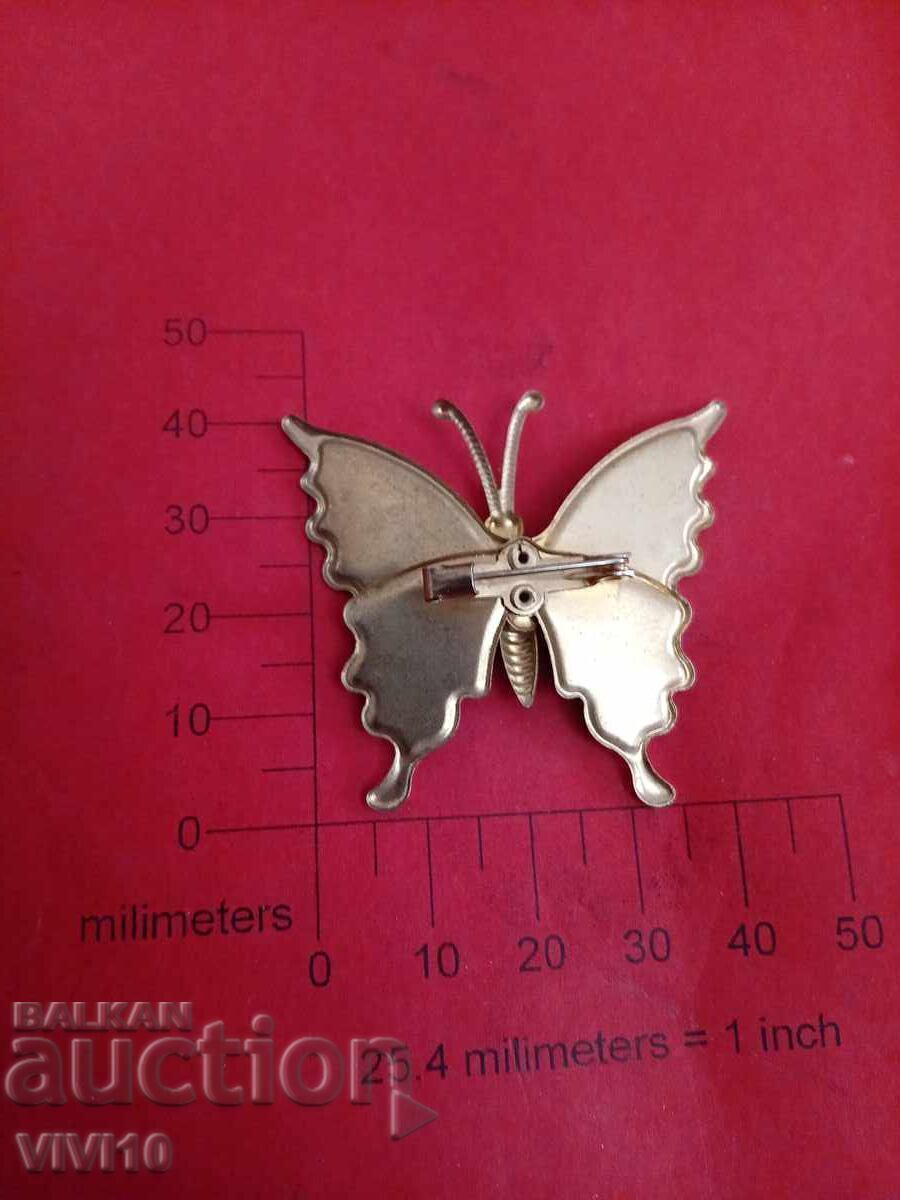 Antique enamel brooch, butterfly with price € 15.00 | 29.34 BGN