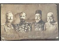 4968 Kingdom of Bulgaria postcard 4 Emperors Tsar Ferdinand