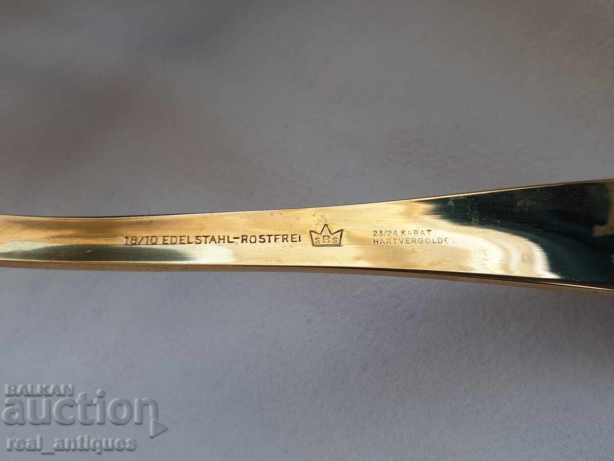 Set de ustensile placate cu aur - 7