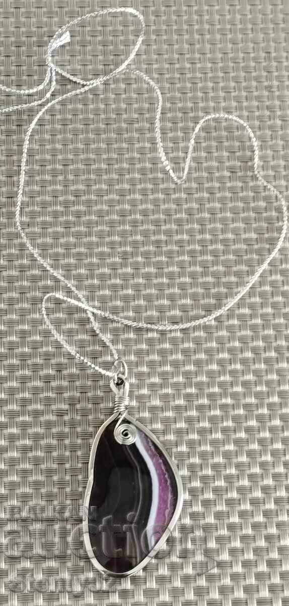 Large Pendant with Natural Stone "Malachite" with price 30.00 BGN | € 15.34 Large Pendant with Natural Stone "Malachite" with price 30.00 BGN | € 15.34