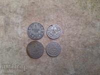 1 and 2 Leva 1925 with and without a line