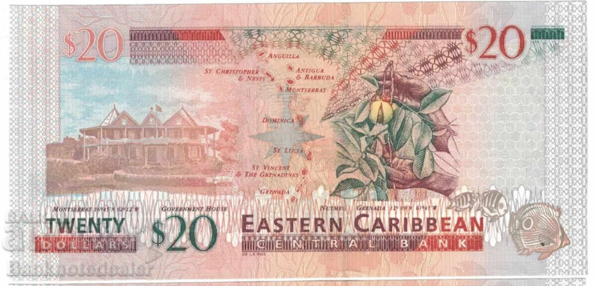 Ανατολική Καραϊβική 20 Δολάρια 2008 Pick 49a Ref 6376 Unc Low nu με τιμή 100.00 BGN | € 51.13
