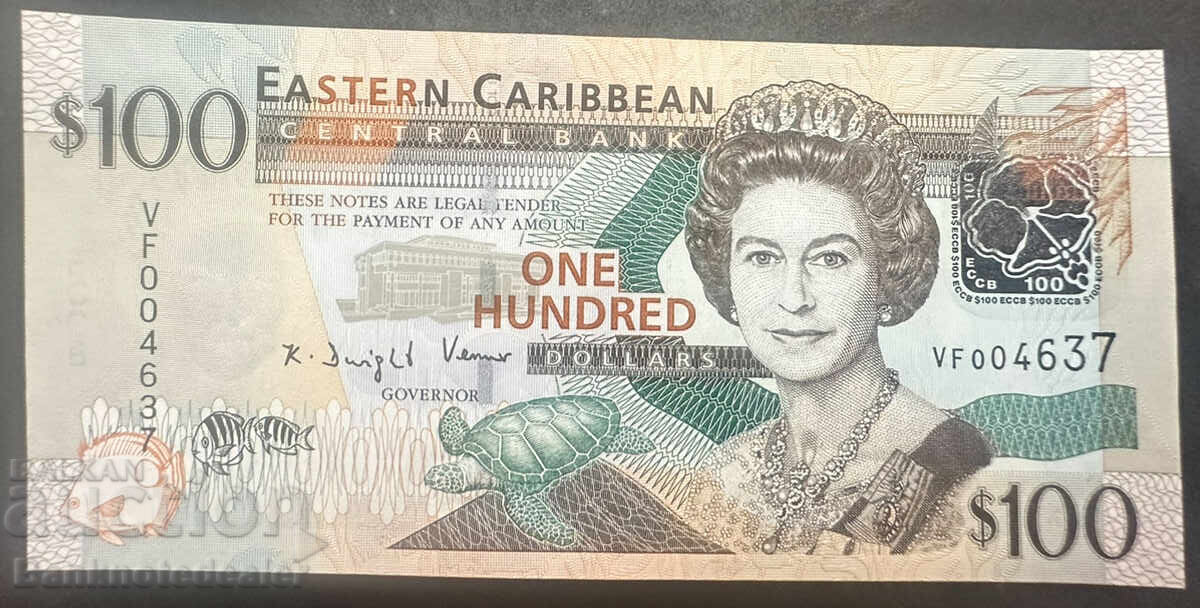 Ανατολική Καραϊβική 100 Δολάρια 2008 Pick 51 Ref 4637 Unc Low nu