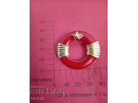 Старинна брошка емаил