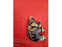 Αντίκα καρφίτσα σμάλτου