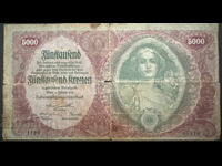 Austria 5000 Kronen 1922 Pick 78 Ref 5818