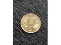 Кипър 5 цента, 1998 г.