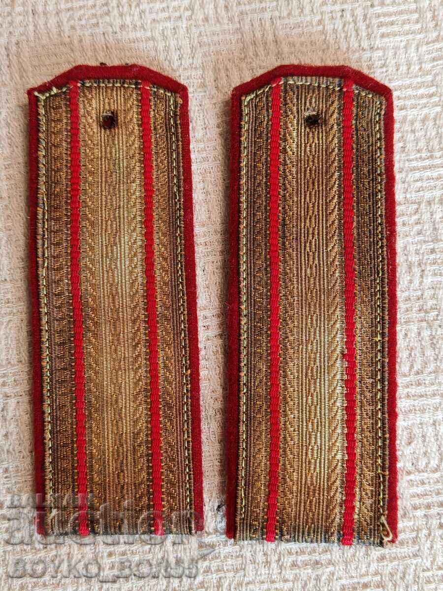 Стари Български Офицерски Военни Пагони 1 чифт Стари Български Офицерски Военни Пагони 1 чифт