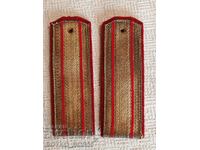 Vechi Epoleți Militari Bulgari de Ofițer 1 pereche