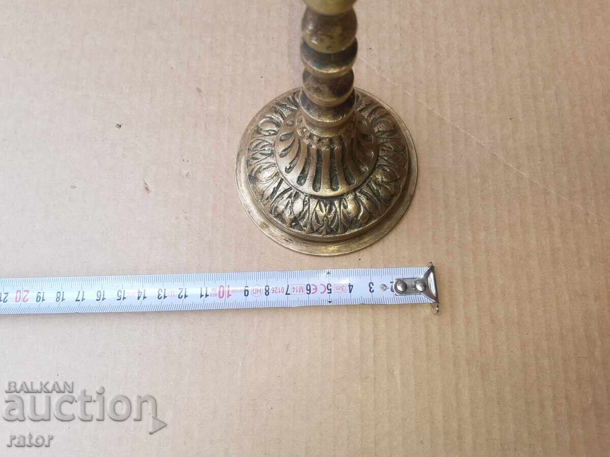 Πολύ παλιό μπρούτζινο τριπλό κηροπήγιο 100+ ετών - 5 Πολύ παλιό μπρούτζινο τριπλό κηροπήγιο 100+ ετών - 5