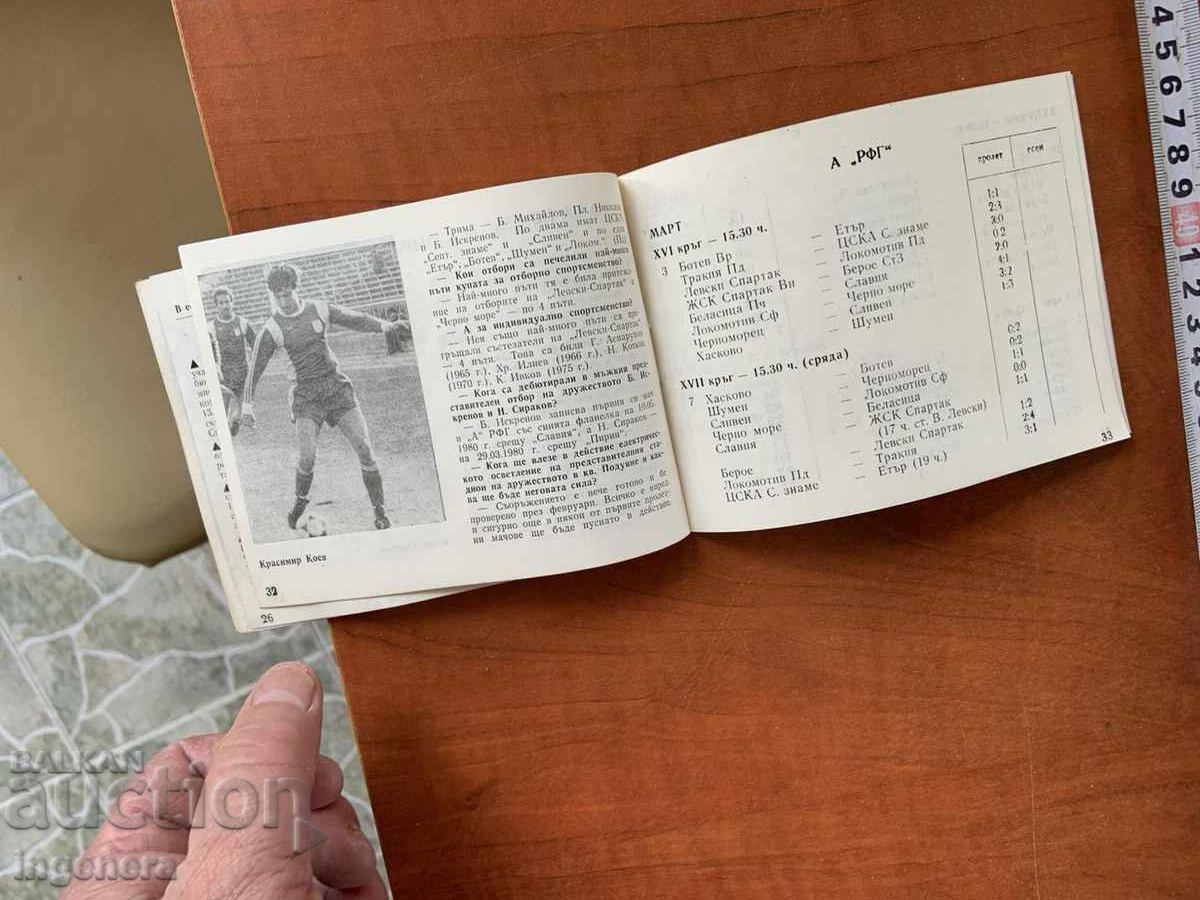 Football Program Spring 1984 - Levski Spartak - 6 Football Program Spring 1984 - Levski Spartak - 6