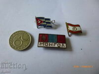 3 бр. нагръдни знаци