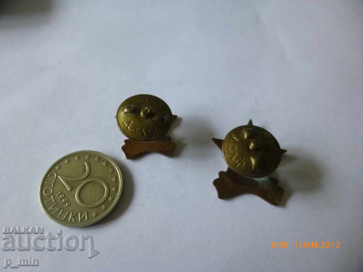 Аукцион 2 бр. нагръдни знаци