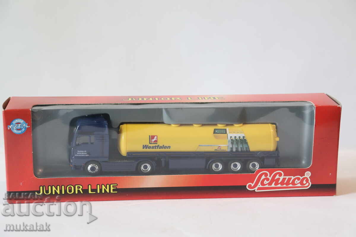SCHUCO H0 1/87 MAN TGA CAP TRACTOR CISTERNĂ CAMION MODEL COLIȚĂ