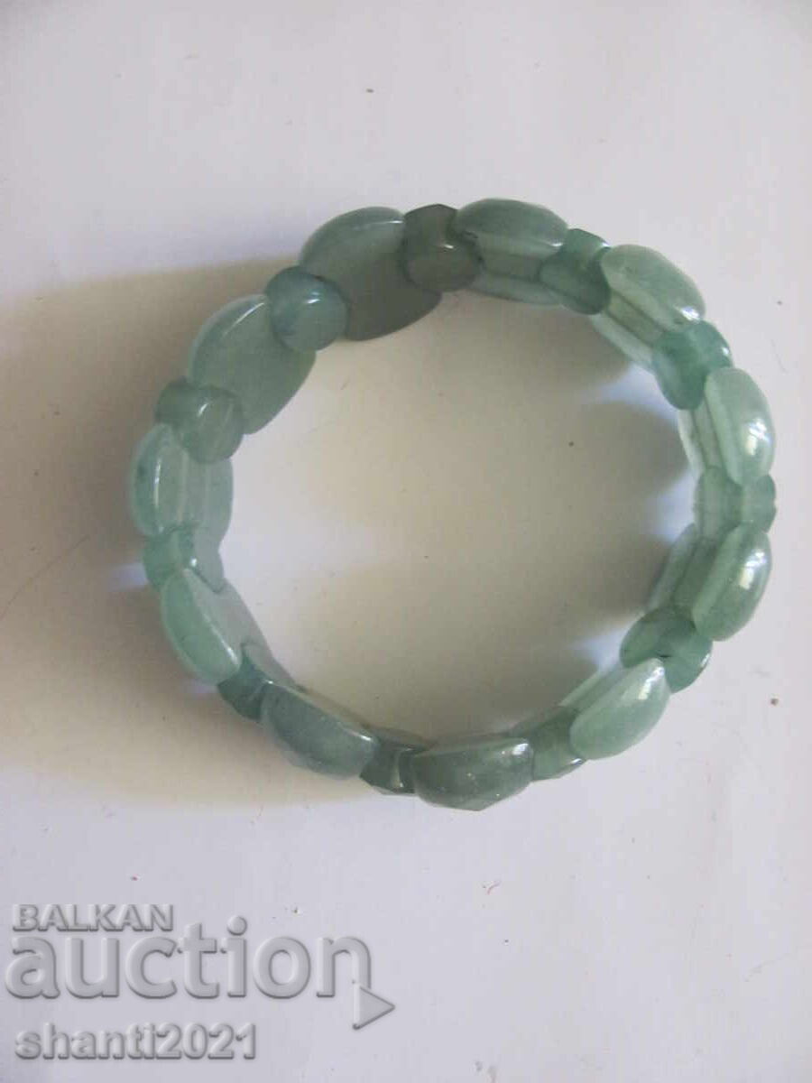 Women's bracelet, natural stone - aventurine - 6