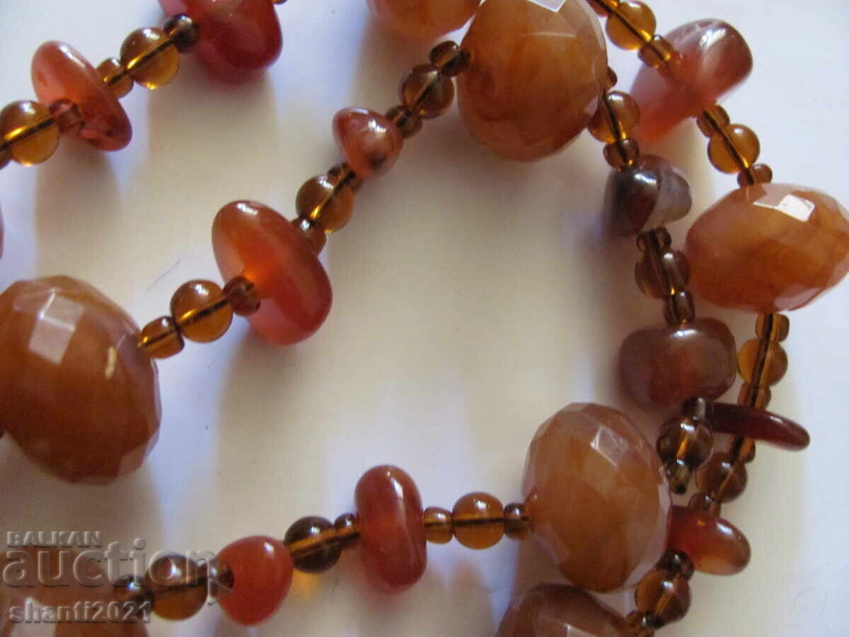 Παράδοση Γυναικείο κολιέ - φυσικά πετράδια - καρνεόλιο