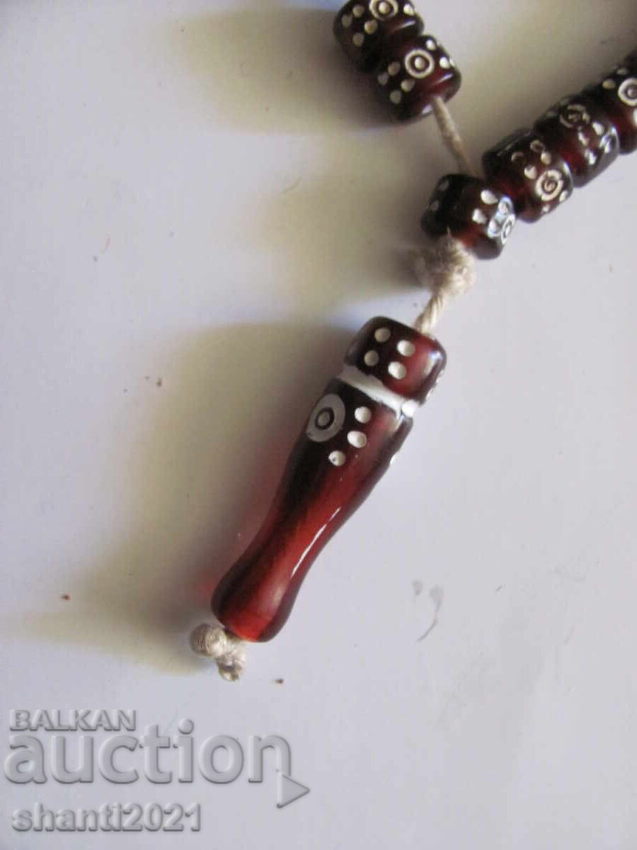 Δημοπρασία Παλαιό κομπολόι - γυάλινες χάντρες