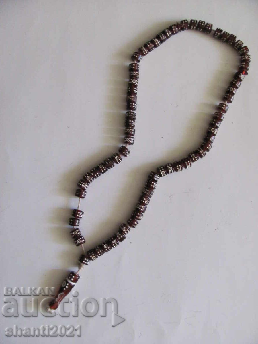 Παλαιό κομπολόι - γυάλινες χάντρες