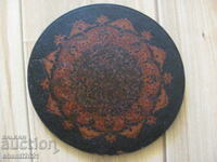 19ος αιώνας ξύλινο πιάτο - διακόσμηση