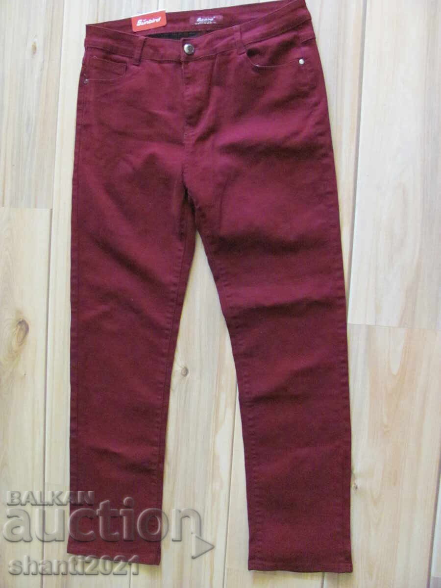 Pantaloni de damă - noi cu etichetă, Sunbird, culoare vișinie Pantaloni de damă - noi cu etichetă, Sunbird, culoare vișinie