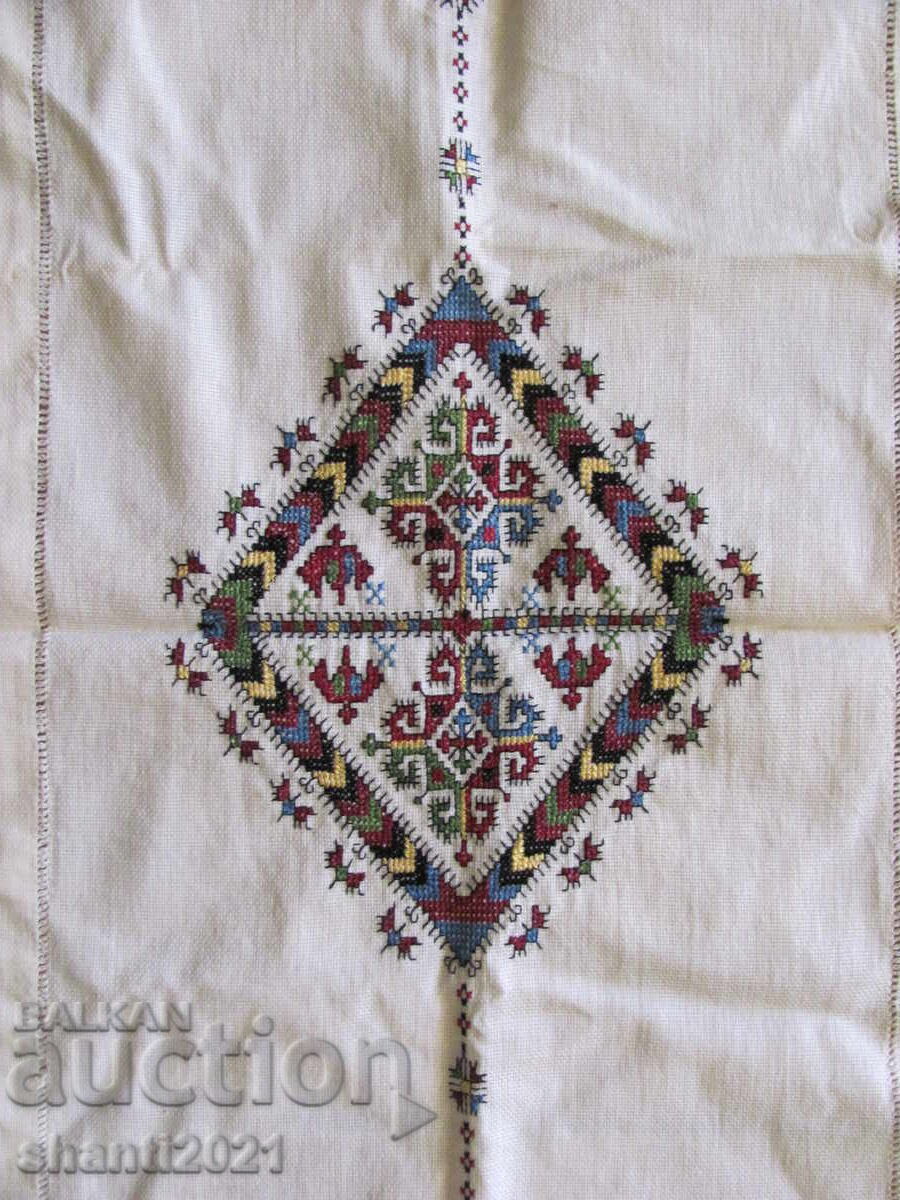 Square, cover, embroidery, folk motifs, 90x34cm with price 45.00 BGN | € 23.01 Square, cover, embroidery, folk motifs, 90x34cm with price 45.00 BGN | € 23.01