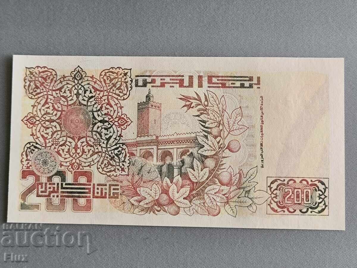Τραπεζογραμμάτιο - Αλγερία - 200 δηνάρια UNC | 1992 με τιμή 19.00 BGN | € 9.71