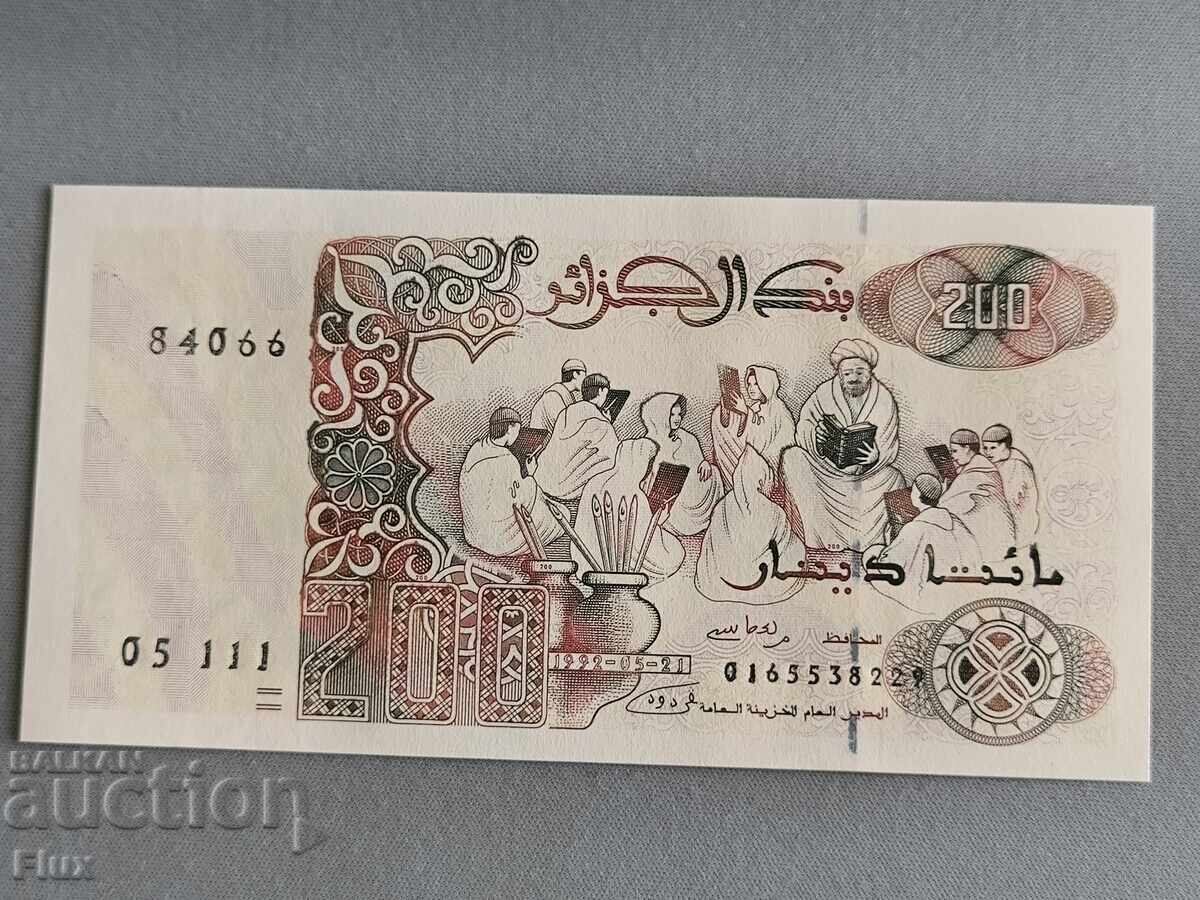 Τραπεζογραμμάτιο - Αλγερία - 200 δηνάρια UNC | 1992