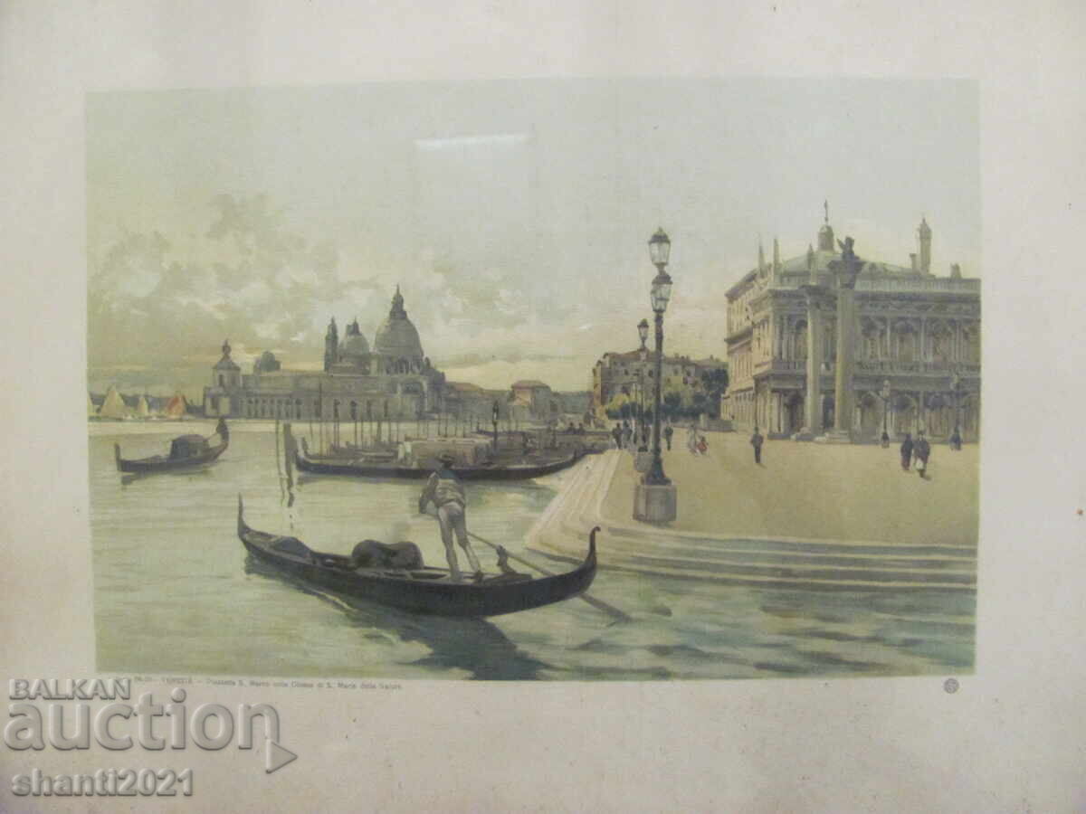 Παλιά αυθεντική λιθογραφία - Βενετία, 40x30εκ με τιμή 49.00 BGN | € 25.05 Παλιά αυθεντική λιθογραφία - Βενετία, 40x30εκ με τιμή 49.00 BGN | € 25.05