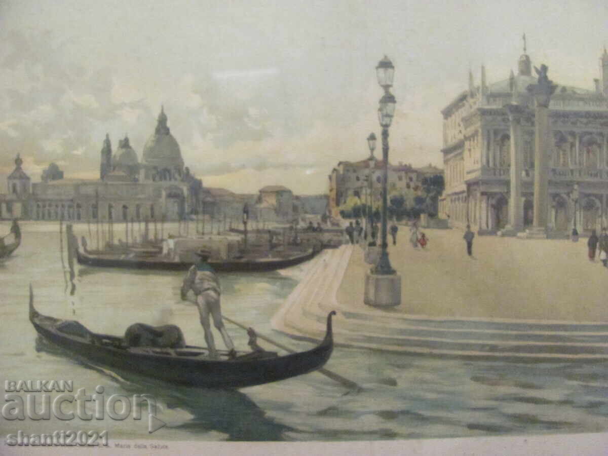 Παλιά αυθεντική λιθογραφία - Βενετία, 40x30εκ - 5 Παλιά αυθεντική λιθογραφία - Βενετία, 40x30εκ - 5