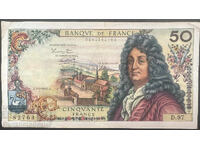 Franța 50 Franci 1967 Pick 148b Prefix Ref D97