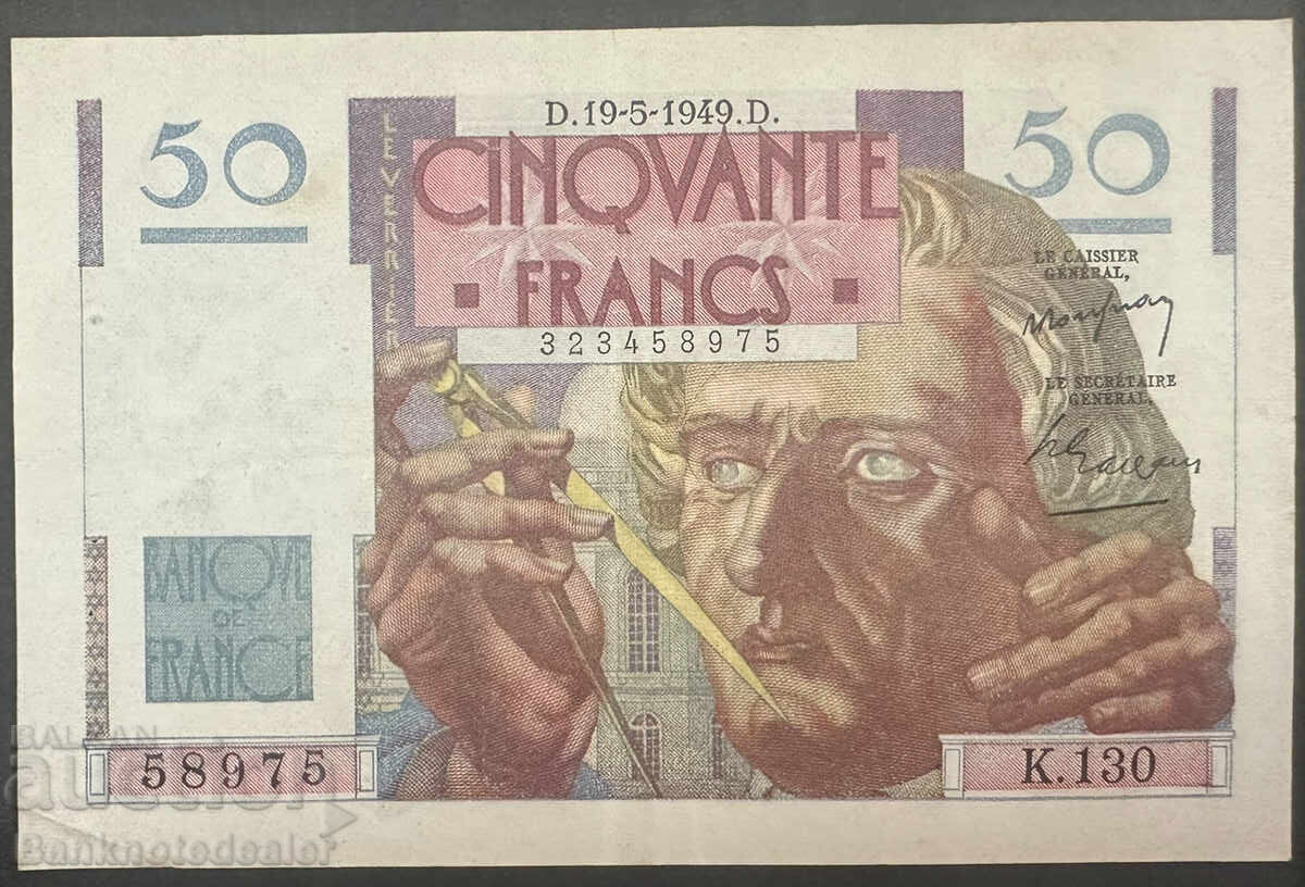 France 50 Francs 1949 Pick 127b Ref 8975 France 50 Francs 1949 Pick 127b Ref 8975