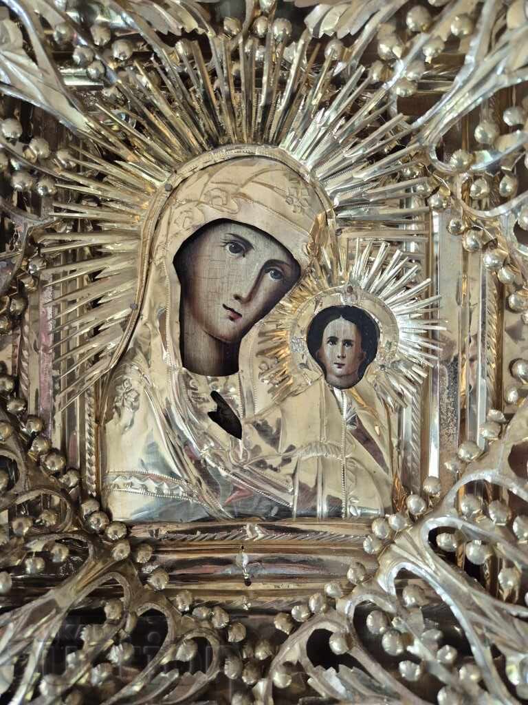 Old gilded Russian Home Icon, exquisite original, 19th century - 5