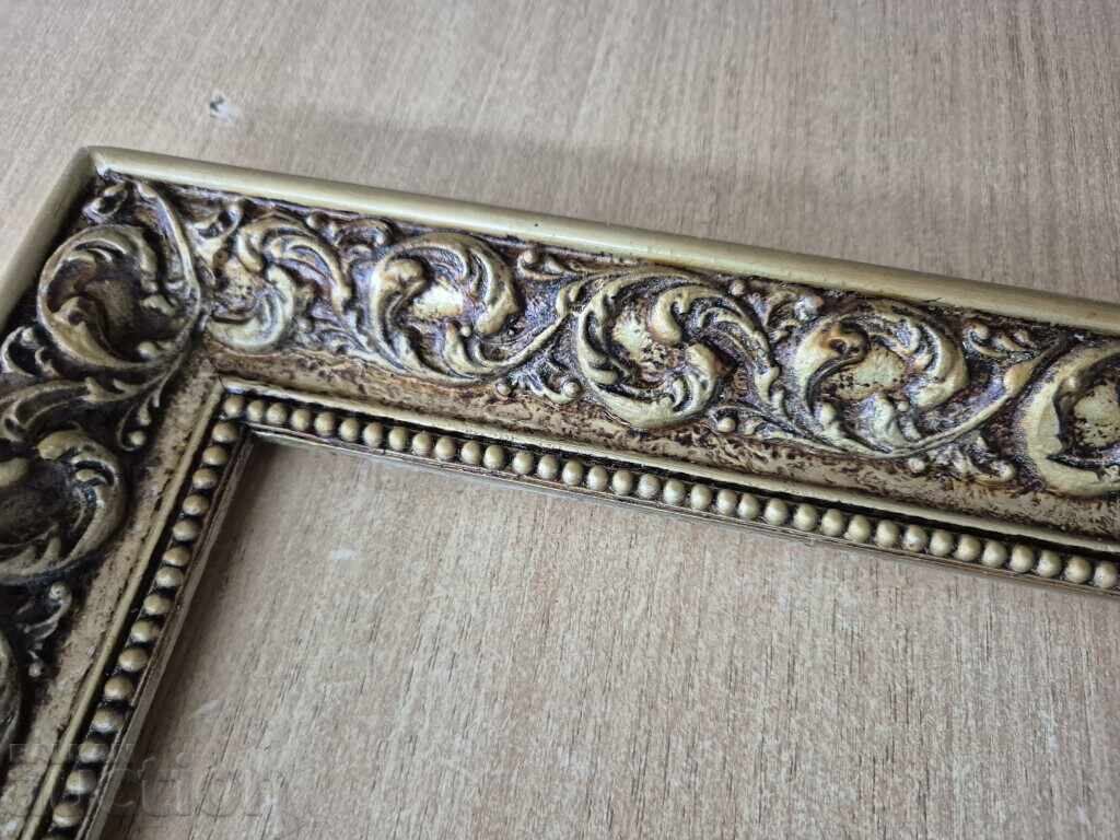 Baroque gold frame for tapestry picture mirror 10 with price 25.00 BGN | € 12.78 Baroque gold frame for tapestry picture mirror 10 with price 25.00 BGN | € 12.78