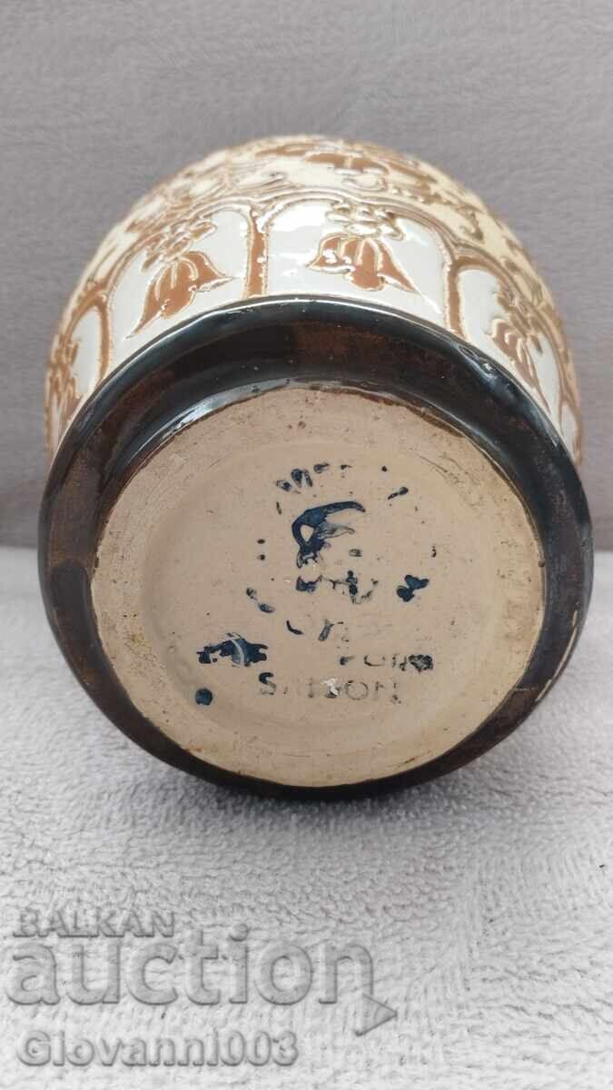 Antique Ceramic Vase - 6