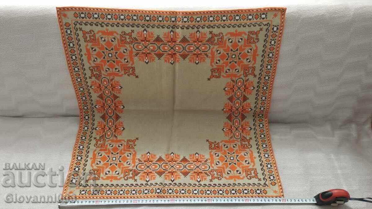 Auction Hand-embroidered rare square/scarf/tablecloth Auction Hand-embroidered rare square/scarf/tablecloth