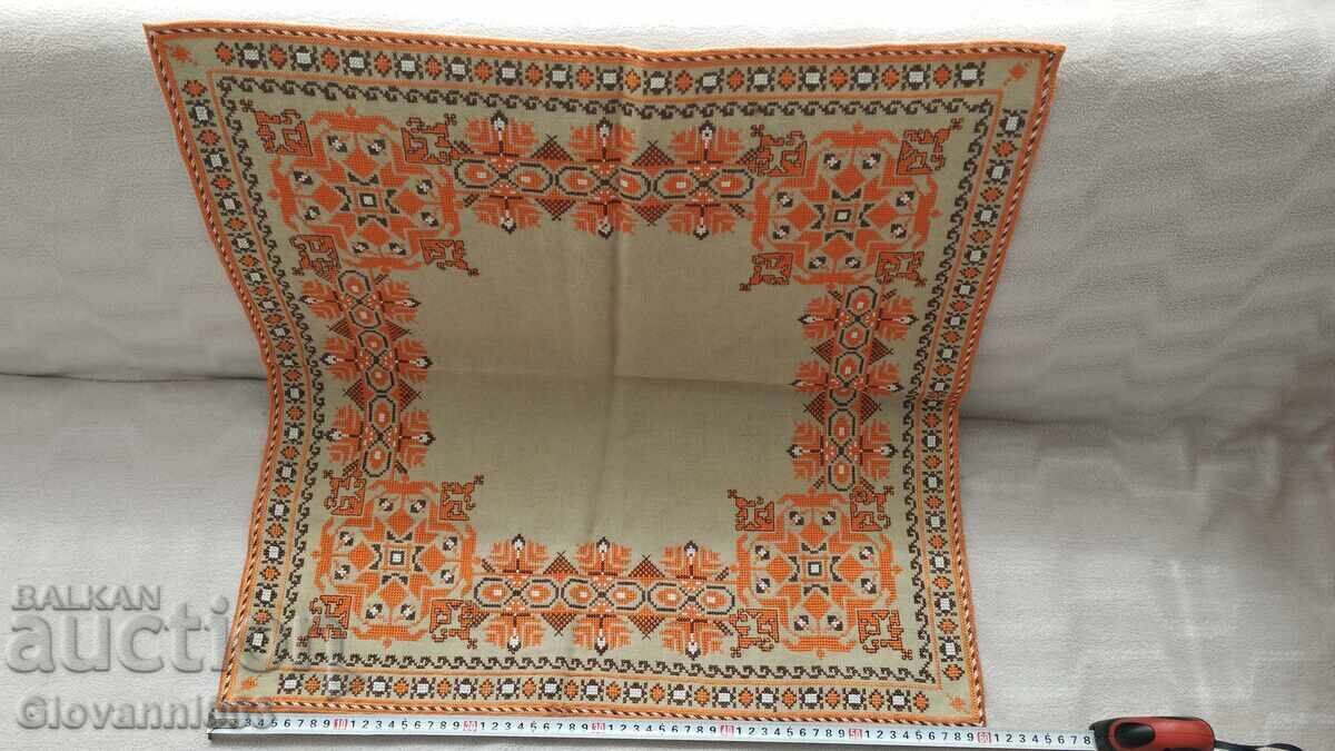 Hand-embroidered rare square/scarf/tablecloth Hand-embroidered rare square/scarf/tablecloth