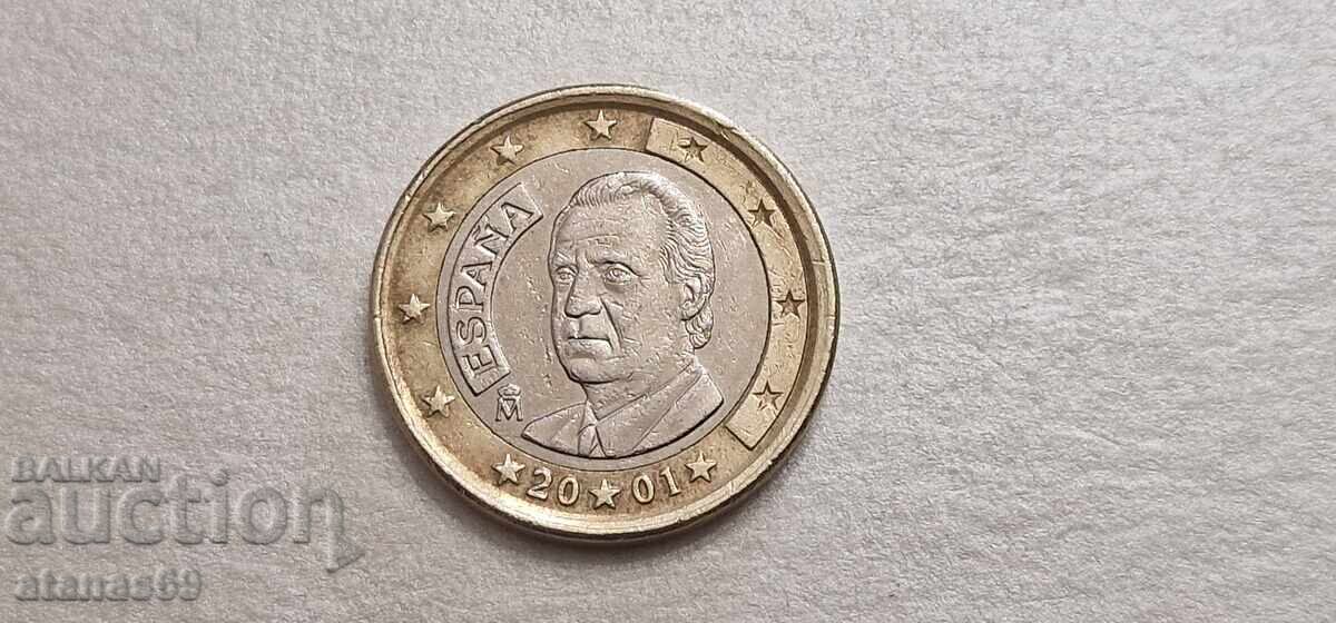 1 Евро Испания 2001 г.
