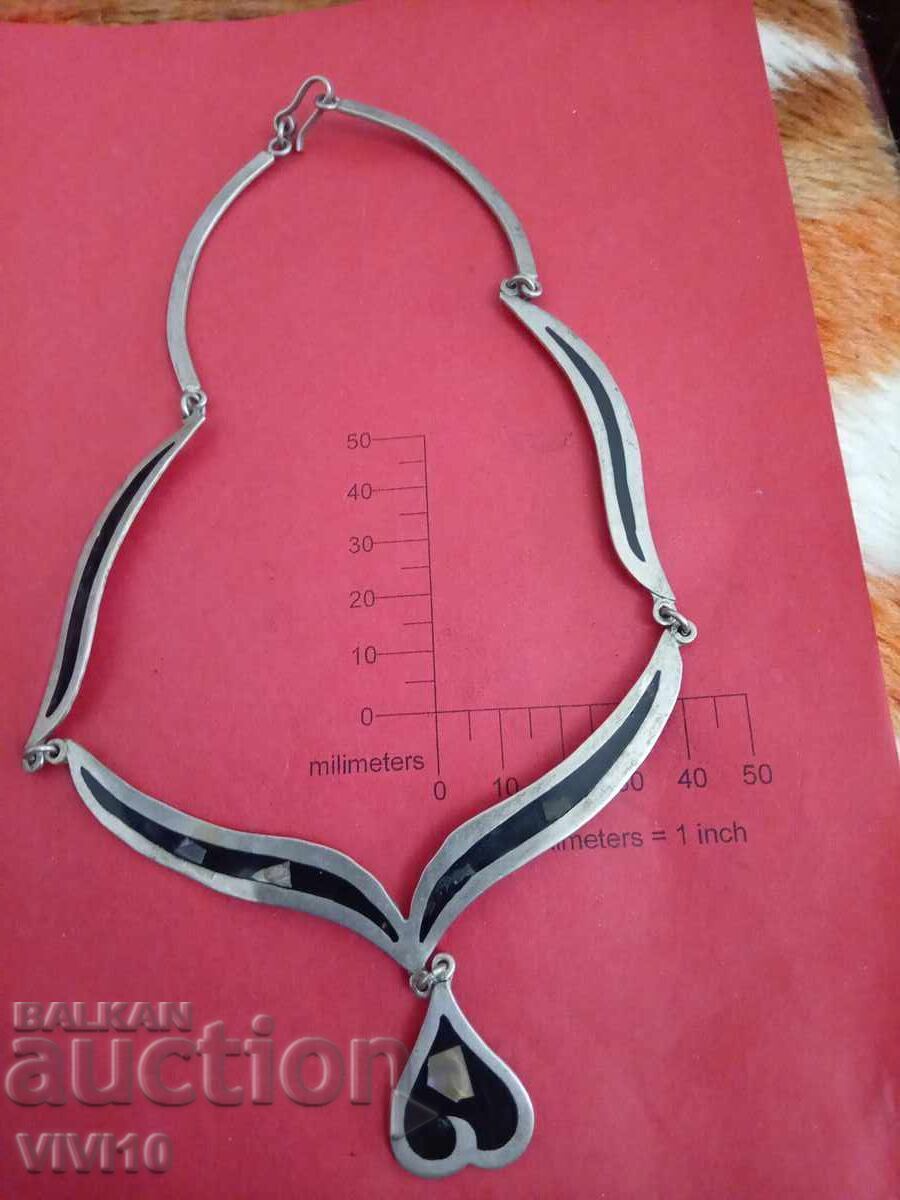 Antique enamel necklace