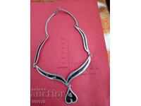 Antique enamel necklace