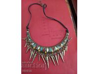 Antique enamel necklace