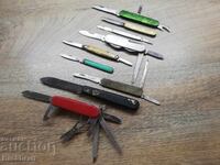 Lot de cuțite de buzunar pliabile vechi, cuțit, lamă, briceaguri