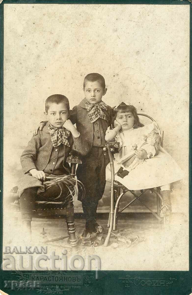 FOTOGRAFIE VECHE - CARTON - IV. KARASTOYANOV - SOFIA - 0508