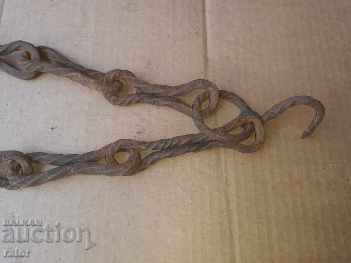 Old wrought iron fireplace chain, sturdy with price € 11.99 | 23.45 BGN