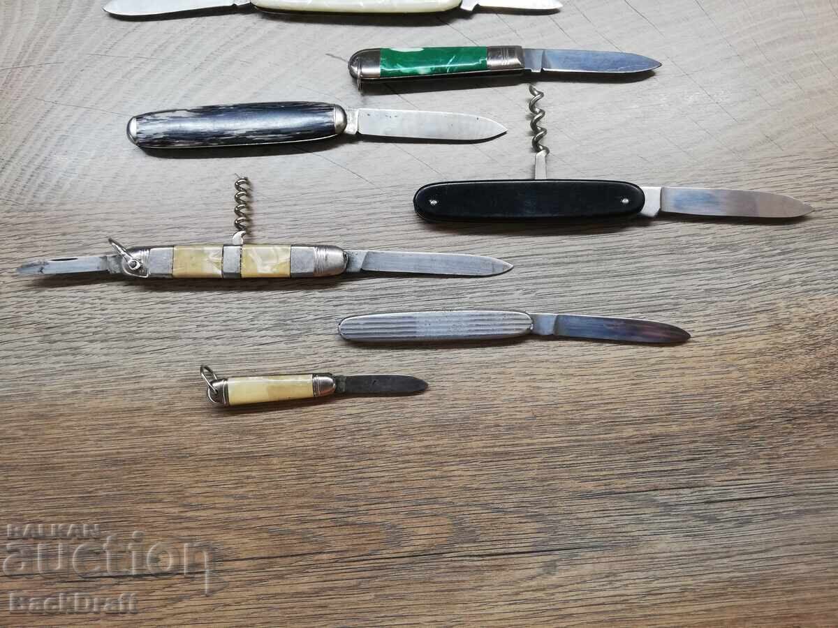 Лот Стари Немски сгъваеми джобни ножчета,нож,острие,ножки - 6 Лот Стари Немски сгъваеми джобни ножчета,нож,острие,ножки - 6